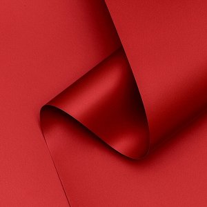 Пленка для цветов тонированная, матовая, клубничный, 0.5x10 м ±1 см, 65 мкм