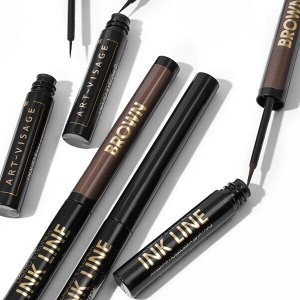 Подводка жидкая "INK LINE" КОРИЧНЕВАЯ с аппликатором 3мл