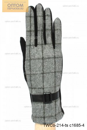 Перчатки женские комбинированные для сенсорных экранов