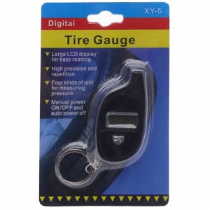 Манометр шинный Digitai Tire Gauge, цифровой, 10атм, питание CR2025, арт. XY-5