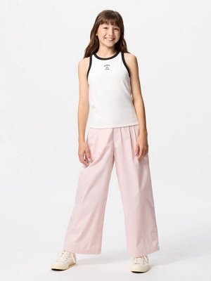 UNIQLO - маечка в рубчик с чашечками - 11 PINK