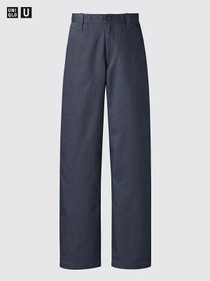 UNIQLO - широкие брюки чинос увеличенной длины - 30 NATURAL