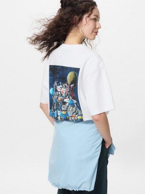 UNIQLO UT - оверсайз футболка с принтом «Gundam» - 00 WHITE