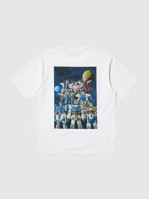 UNIQLO UT - оверсайз футболка с принтом «Gundam» - 00 WHITE