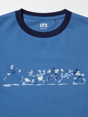 UNIQLO UT - хлопковая футболка Disney х BUAISOU - 63 BLUE