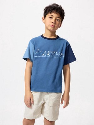 UNIQLO UT - хлопковая футболка Disney х BUAISOU - 63 BLUE