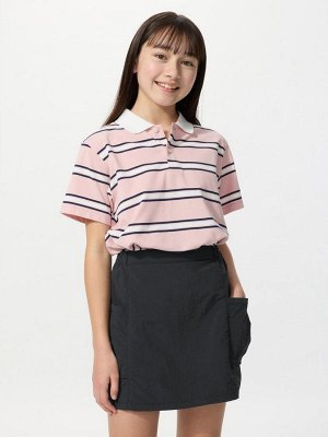 UNIQLO - нейлоновая мини-юбка с внешними карманами (со встроенными шортиками) - 09 BLACK