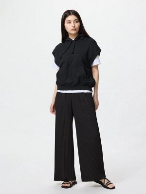 UNIQLO — легкие плиссированные брюки - 09 BLACK 48-50