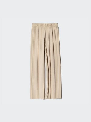 UNIQLO - легкие плиссированные брюки - 31 BEIGE
