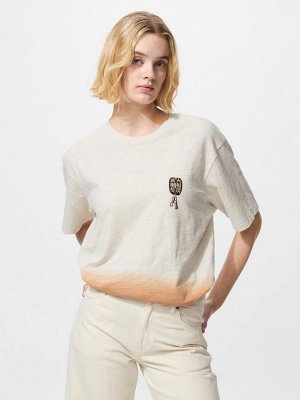 UNIQLO UT - коллекционная футболка с мотивами японского сумо - 30 NATURAL