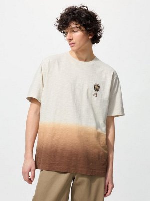 UNIQLO UT - коллекционная футболка с мотивами японского сумо - 30 NATURAL