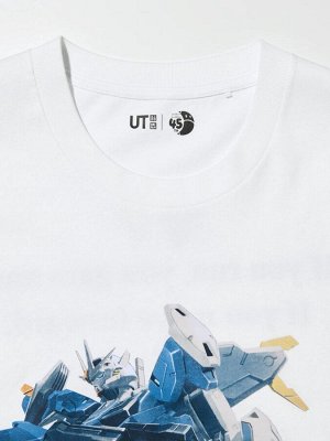 UNIQLO UT - оверсайз футболка с принтом «Gundam» - 00 WHITE