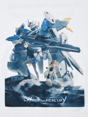 UNIQLO UT - оверсайз футболка с принтом «Gundam» - 00 WHITE