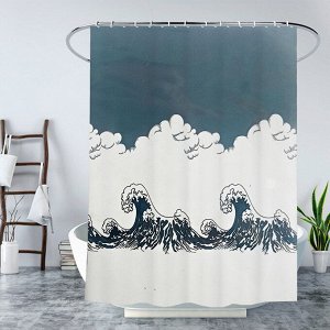 Штора для ванной комнаты из ЭВА Shower Curtain / 180 x 180 см