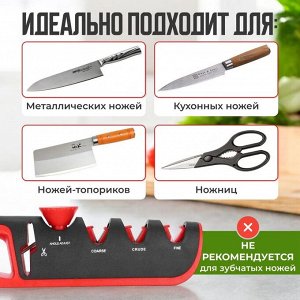 Точилка для ножей и ножниц Knife Sharpener