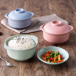 Миска с крышкой для заваривания лапши быстрого приготовления