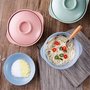 Миска с крышкой для заваривания лапши быстрого приготовления