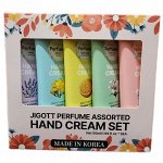 Набор крем для рук - Jigott Perfume Assorted Hand Cream Set of 5, 50ml -