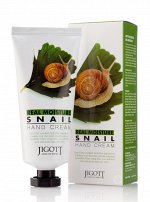 Крем для рук с муцином улитки - Jigott Real Moisture Snail Hand Cream, 100ml -