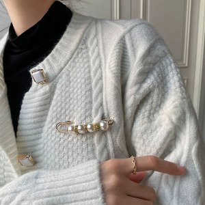 Булавка для джинс / Пряжка для регулировки талии джинсов, брюк, платьев, длина 5,8 см.
