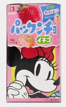 Печенье с клубничной начинкой Morinaga Minnie Mouse / Минни маус 45 гр Японские сладости