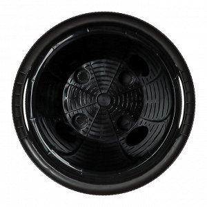 Кашпо InGreen Rattan D 328мм 20л с внутренним горшком 11 л, Горький шоколад