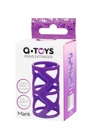 Насадка на пенис A-Toys by TOYFA Mank, силикон, фиолетовый, 7,5 см