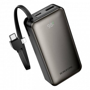 Внешний аккумулятор Power Bank Borofone BJ77 Sabio PD22.5 Вт, 10000 мАч встроенный кабель