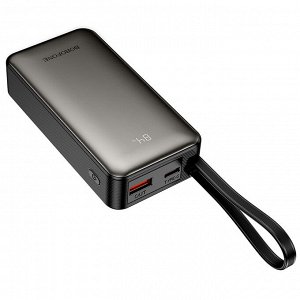 Внешний аккумулятор Power Bank Borofone BJ77 Sabio PD22.5 Вт, 10000 мАч встроенный кабель