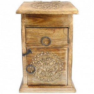 L075-5 Шкатулка резная с Деревом Жизни 23х10,5х12,5см, дерево
