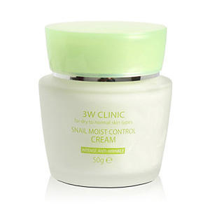 3W Clinic Snail Moist Control Cream Увлажняющий крем для лица с экстрактом улитки, 50гр.