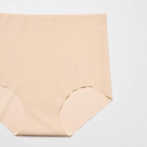 UNIQLO AIRism - бесшовные трусики-шорты с высокой талией - 02 LIGHT GRAY