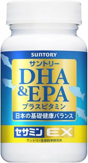 Витаминный комплекс с сезамином и жирными кислотами Suntory DHA & EPA Sesamin EX