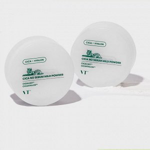 Рассыпчатая пудра с центеллой от жирного блеска VT Cosmetics Cica No Sebum Mild Powder