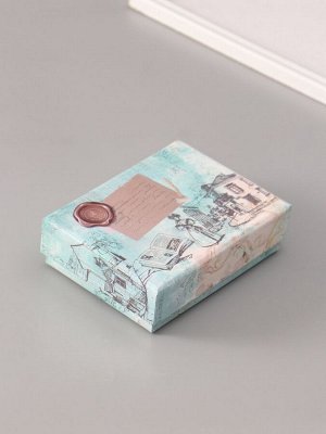 Подарочный набор для сургучной печати «Сердечко», печать, ручка, сургуч, 12.5x10x3.6 см