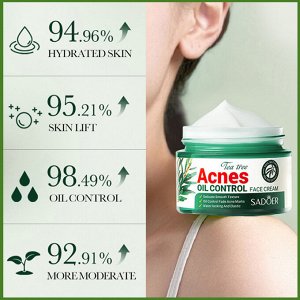 Крем для лица от прыщей (анти-акне) с маслом чайного дерева 50 гр