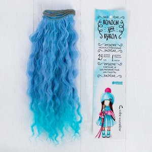 Волосы - тресс для кукол «Волны» длина волос: 25 см, ширина: 100 см, №LSA025