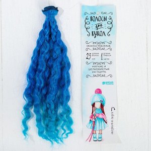 Волосы - тресс для кукол «Волны» длина волос: 25 см, ширина: 100 см, №LSA039