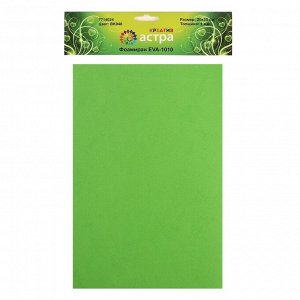 Фоамиран 1 мм, 20х30 см (набор 10 листов) BK043 зелёный