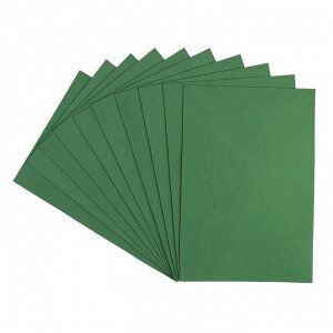 Фоамиран 1 мм, 20х30 см (набор 10 листов) BK014 тёмно-зелёный