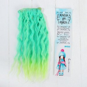 Волосы - тресс для кукол «Волны» длина волос: 25 см, ширина: 100 см, №LSA029