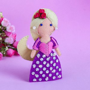 Куколка, игрушка из фетра "Моя куколка" Принцессы: Рапунцель