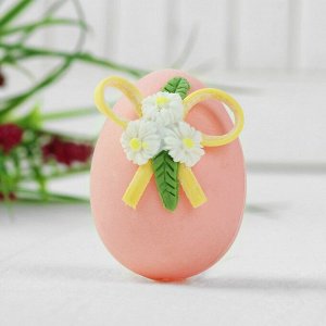 Яйца для декорирования «Цветочки с лентами», набор 4 шт, размер 1 шт: 6?4 см
