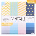 Набор бумаги для скрапбукинга с фольгированием Pantone paper, 12 листов 30.5  30.5 см