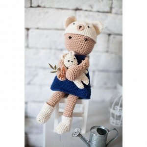 Амигуруми: Мягкая игрушка «Девочка Софья», набор для вязания, 10 - 4 - 14 см