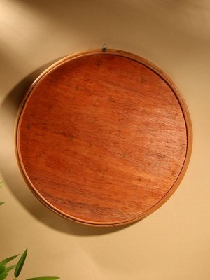 Зеркало настенное, 63x63x3 см, ротанг