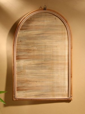 Зеркало настенное, 84x55x3 см, ротанг