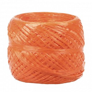 Пряжа "Для вязания мочалок" 100% полипропилен 450м/120гр (оранжевый)