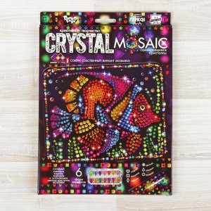 Набор для создания мозаики «Рыбка» серии CRYSTAL MOSAIC, на тёмном фоне