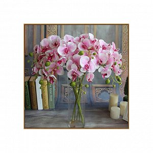 Алмазная мозаика «Орхидеи в вазе», 36 цветов